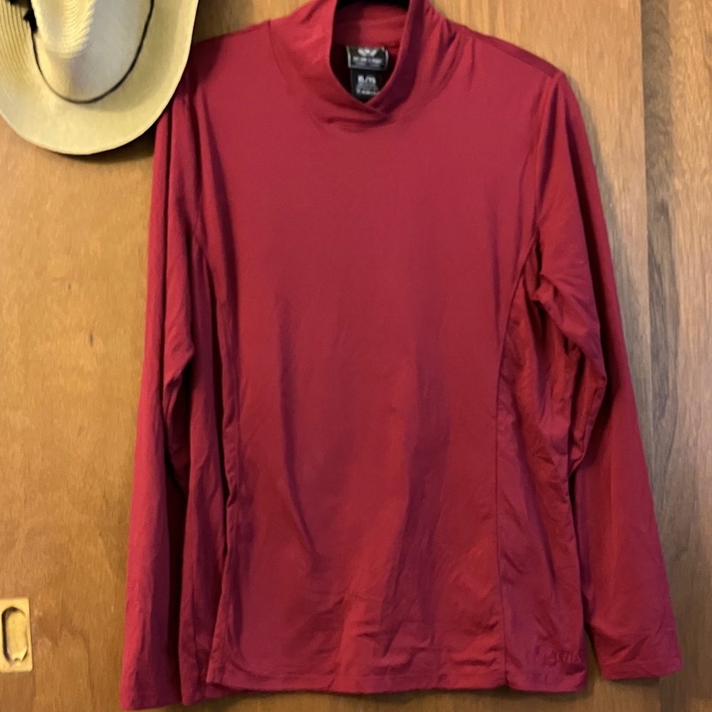 Ariat Burgundy Long Sleeve Top